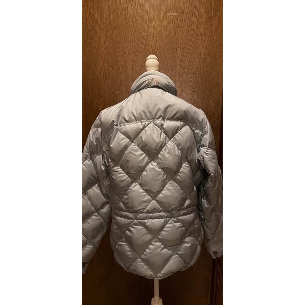 The North Face Puffer Jacket Silver Blue - Picture 2 of 7